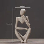 Statue abstraite du Penseur