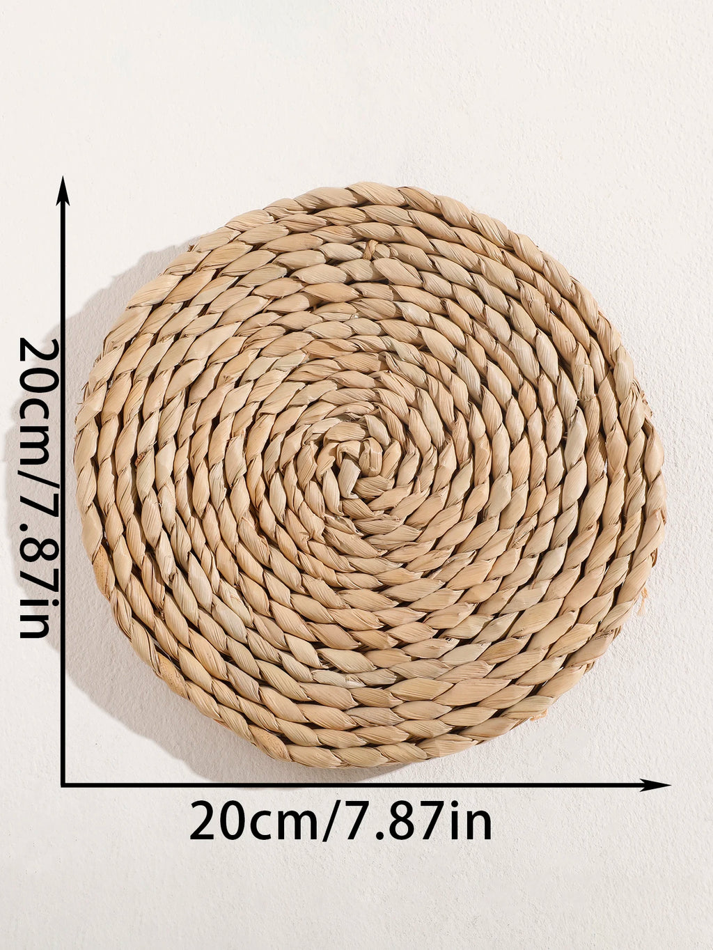 Panier mural en jonc de mer fait main