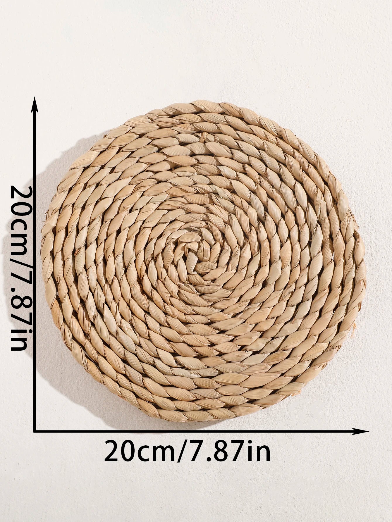 Panier mural en jonc de mer fait main