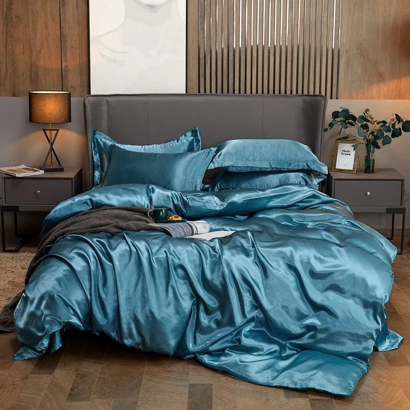 Parure Housse de Couette en Satin