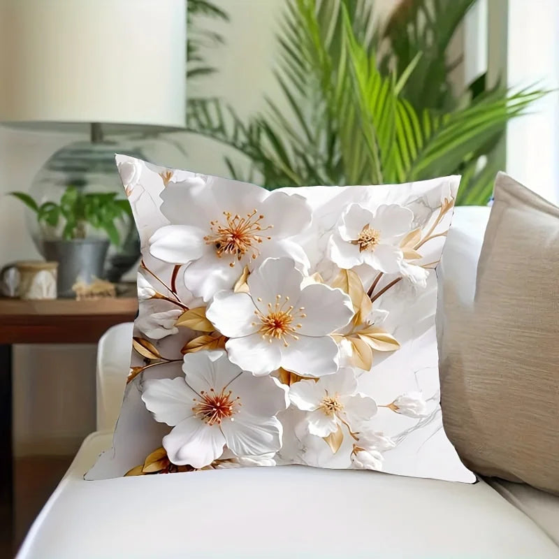 Housse de Coussin Floral
