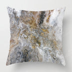Housse de Coussin Géométrique Marbre