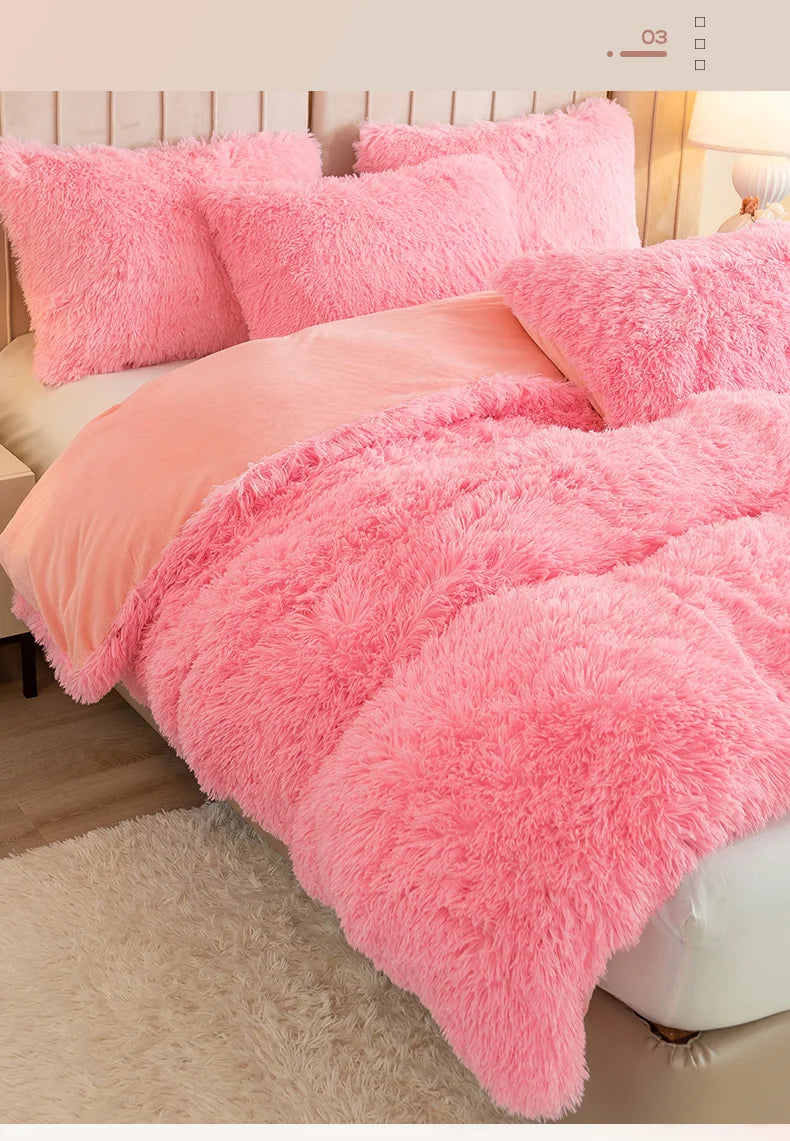 Housse de Couette Luxueuse en Peluche