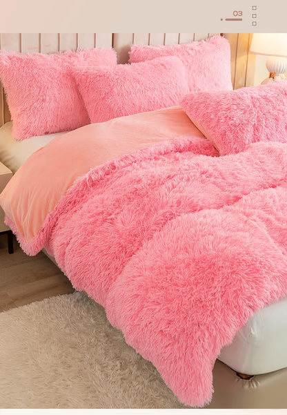Housse de Couette Luxueuse en Peluche