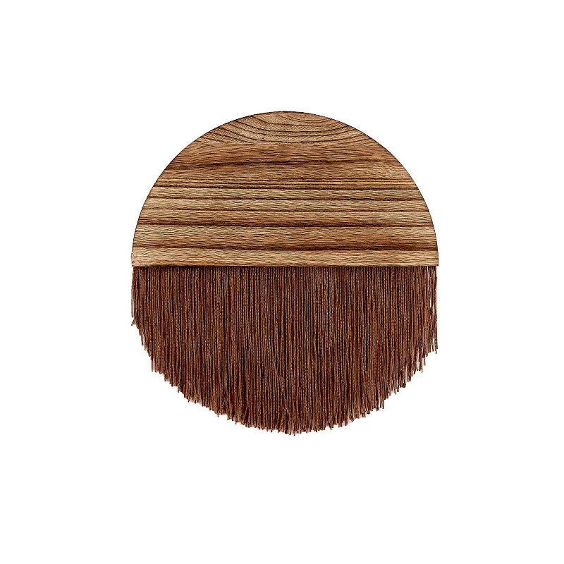 Décoration Murale Demi-Cercle en Macramé