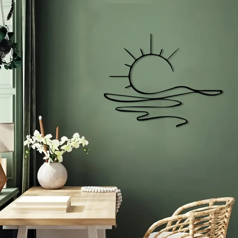 Décoration  Murale Soleil en Métal