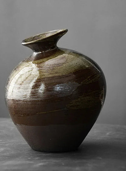 Vase en Terre Cuite Style Japonais