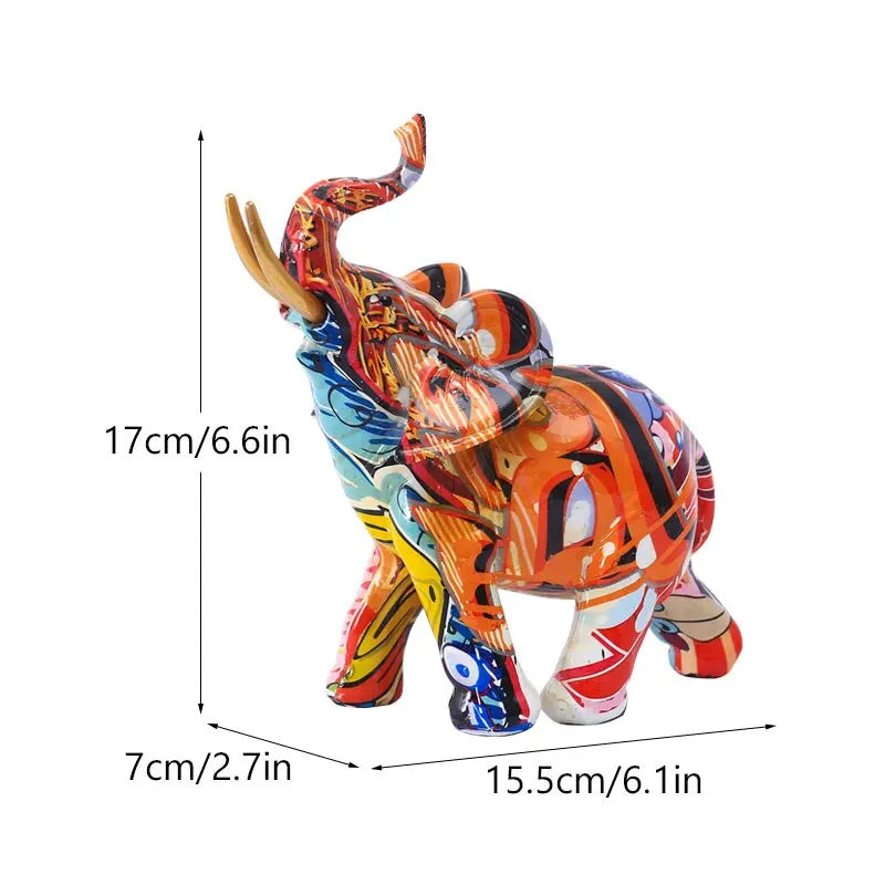 Figurine Eléphant Colorée