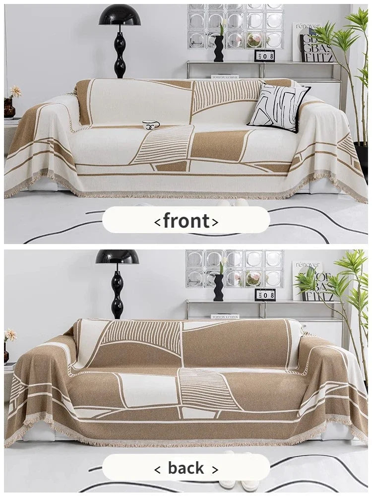 Housse de Canapé en Coton Style Nordique