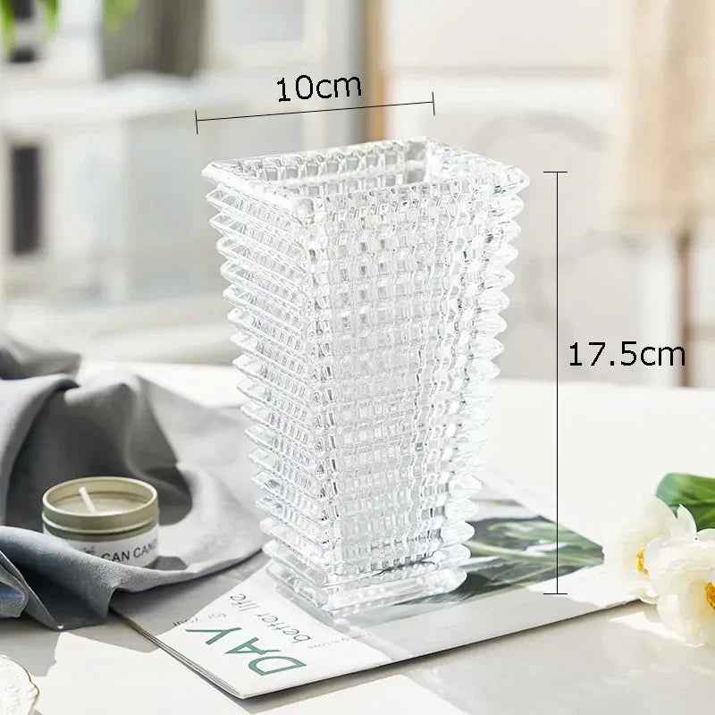 Vase en Cristal Transparent
