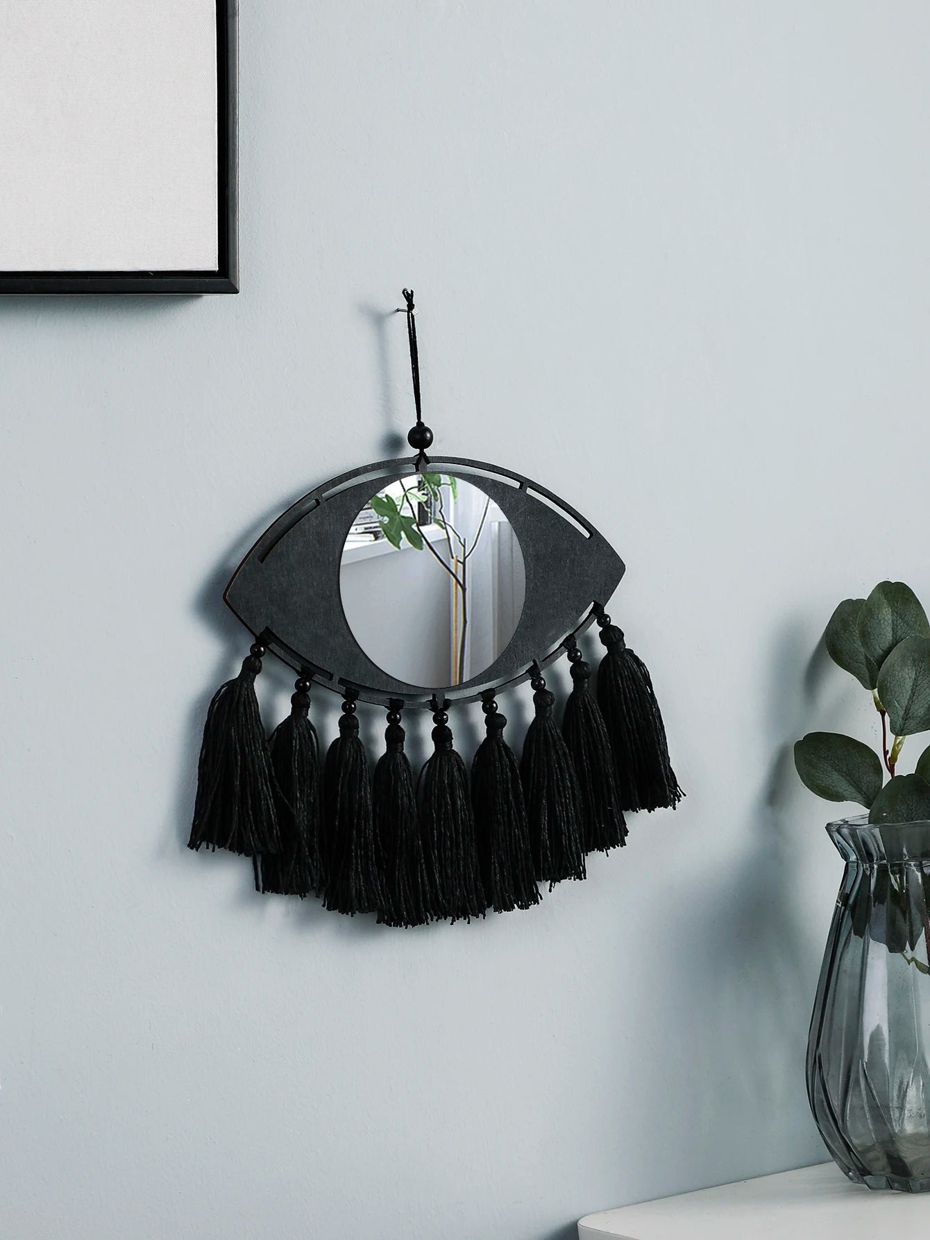 Miroir Décoratif en Macramé