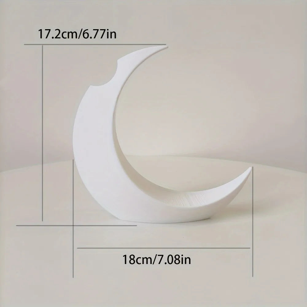 Vase pour Fleurs Séchées en forme de Lune