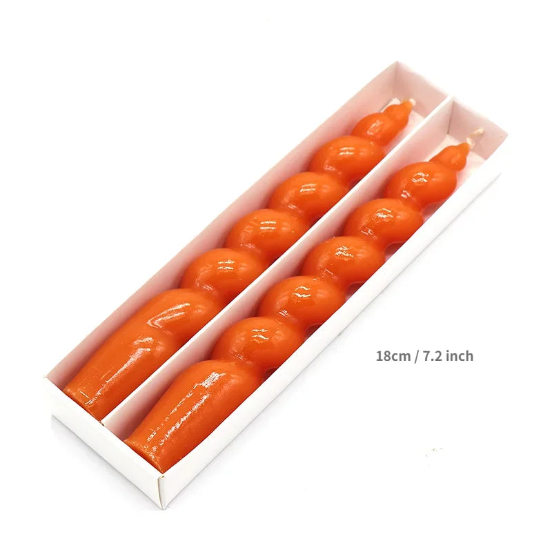 Bougies en spirale 2 pièces