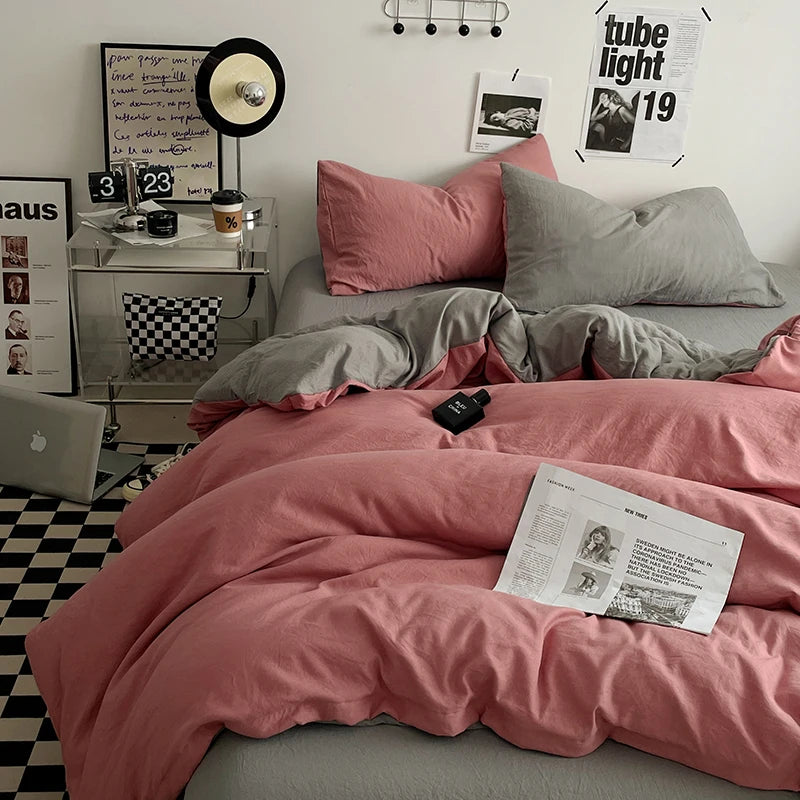 Parure Housse  de Couette en Coton