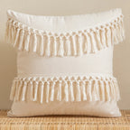 Housse de Coussin Marocaine à Franges