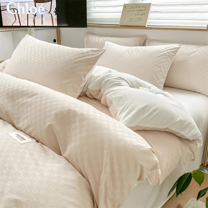 Parure Housse de Couette en Jacquard