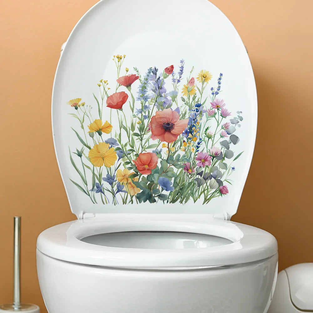 Autocollant Mural Plante WC
