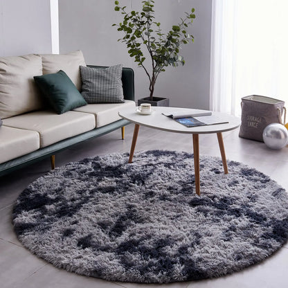 Tapis Rond en Peluche