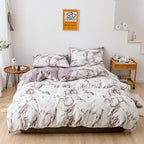 Parure Housse de Couette imprimée Marbre
