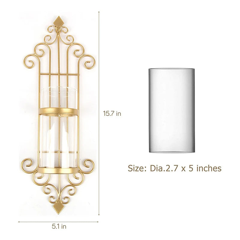 Bougeoir Mural en Métal
