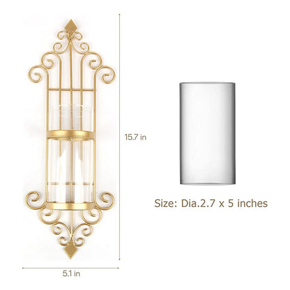 Bougeoir Mural en Métal