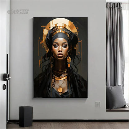 Tableau Moderne Femme Africaine