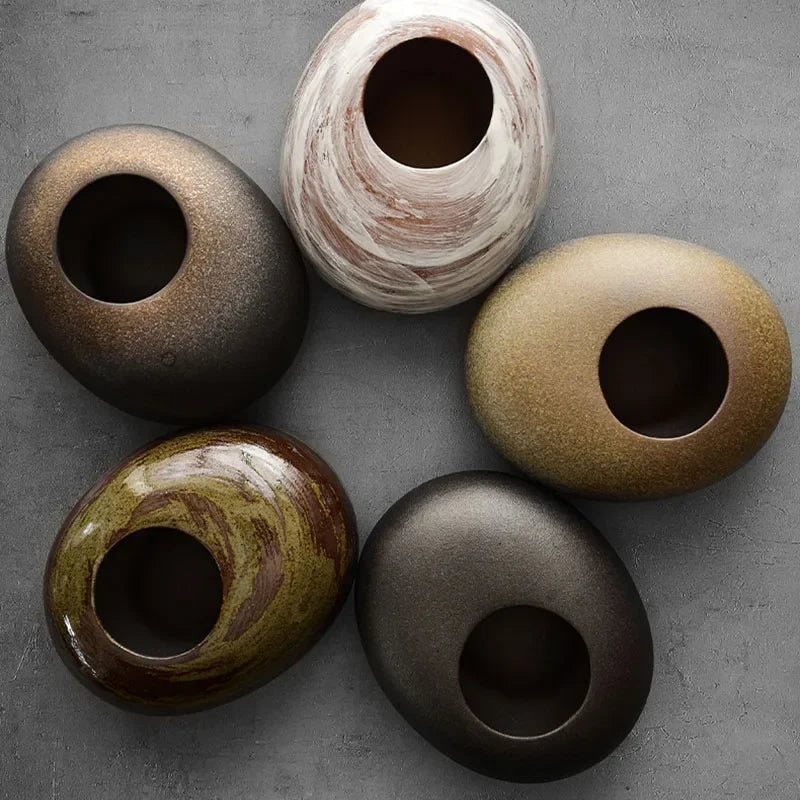 Vase en Terre Cuite Style Japonais