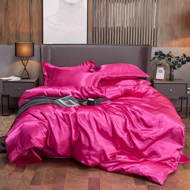 Parure Housse de Couette en Satin