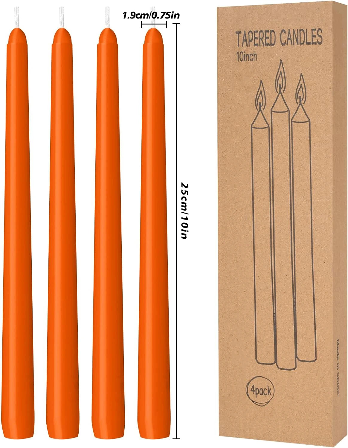 Bougie Chandelier Orange