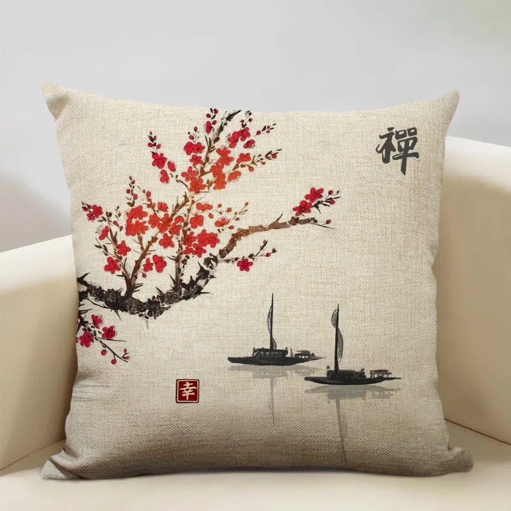 Housse de Coussin Japon