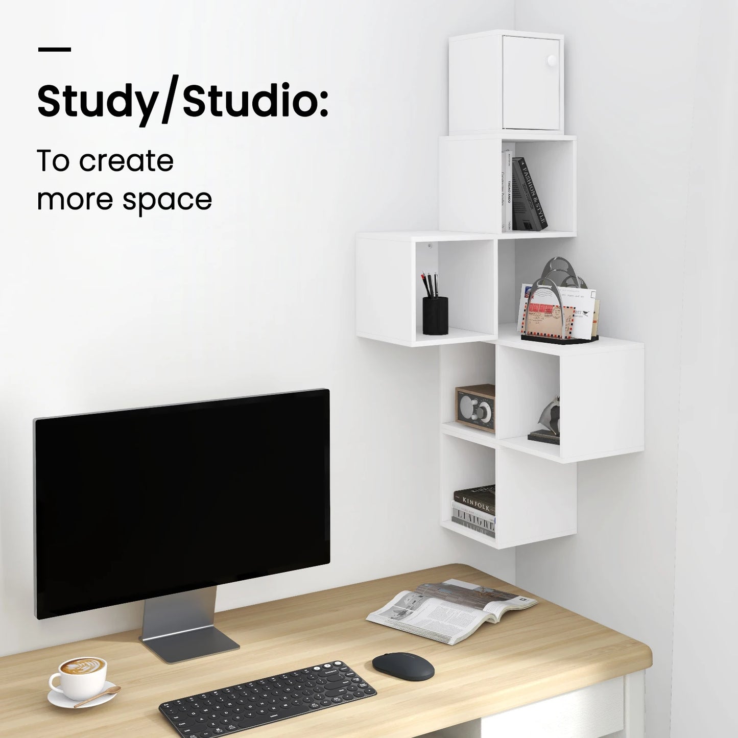 Etagère Cube d'angle Moderne