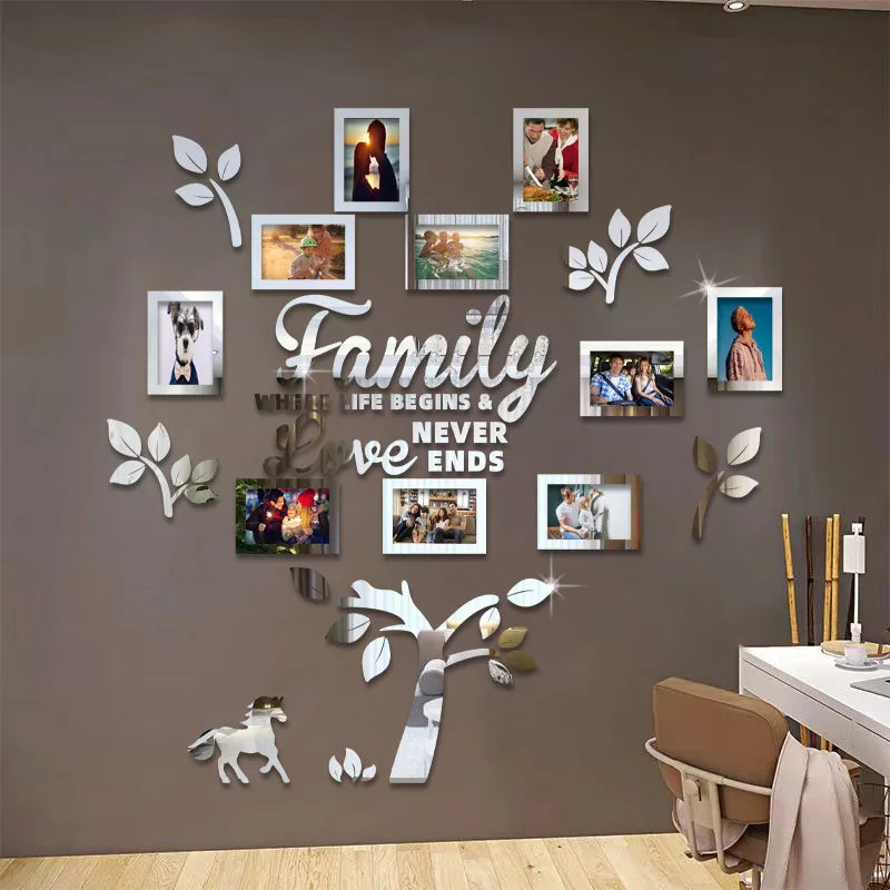 Autocollant Mural 3D Cadre Photo