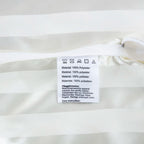 Parure Housse de couette rayée en Satin