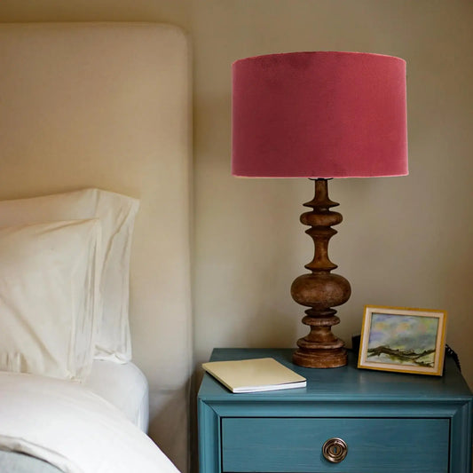 Abat Jour en Tissu Velours