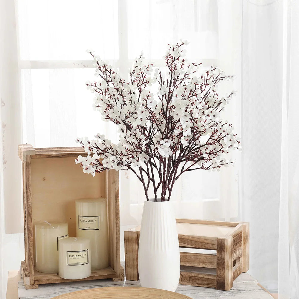 Fleur Artificielle Gypsophile en Soie