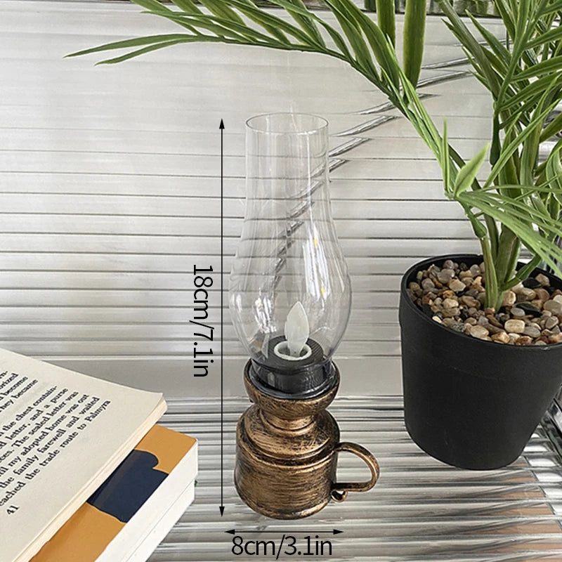 Lampe Bougie Rétro Sans Flamme Décoration Intérieure