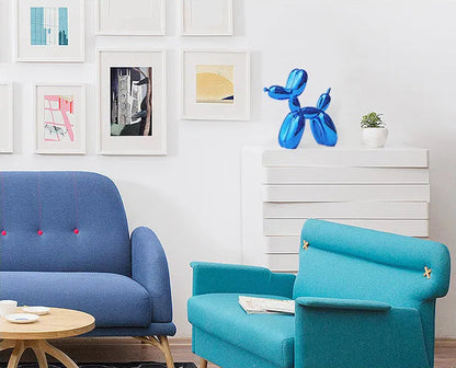 Sculpture de Chien Ballon en Résine