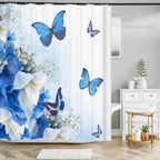 Rideau de Douche en Tissu Fleur