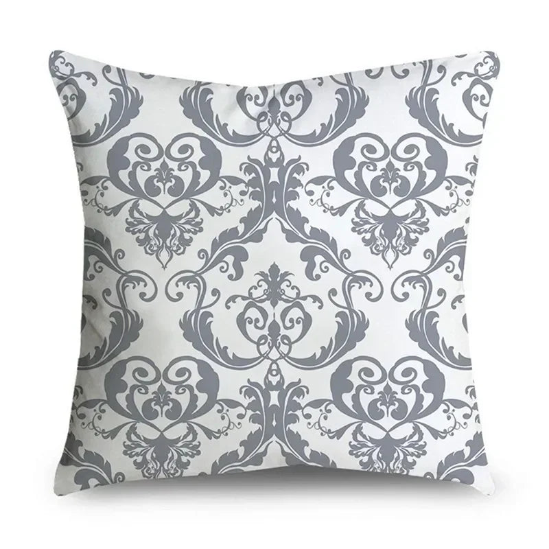 Housse de Coussin Décorative Grise