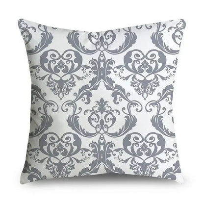 Housse de Coussin Décorative Grise