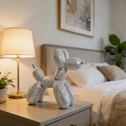 Chien Ballon Doré et Argenté