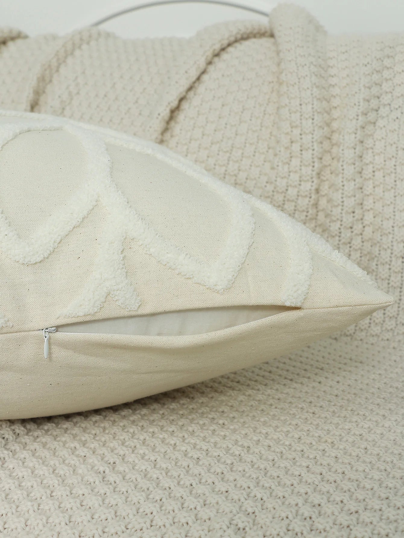 Housse de Coussin en Peluche douce