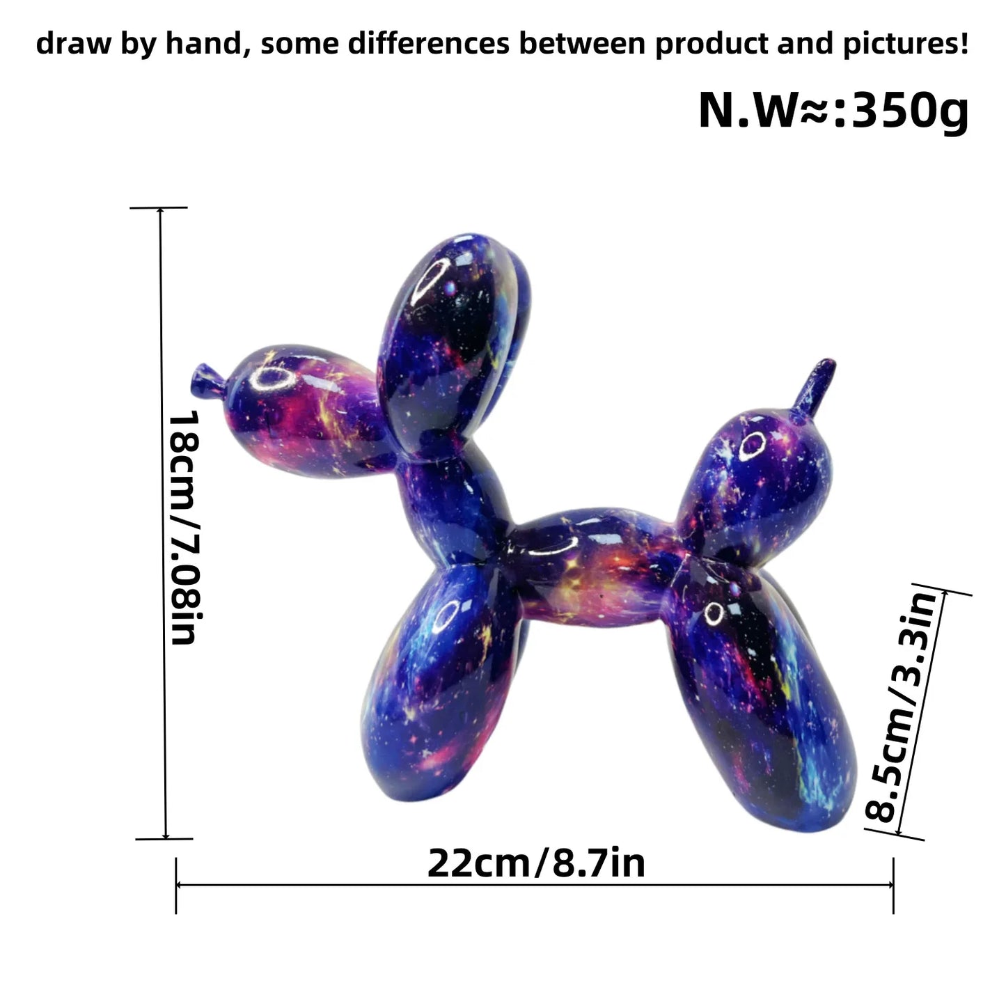 Figurine Chien Ballon Colorée