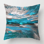 Housse de Coussin Verte Abstraite