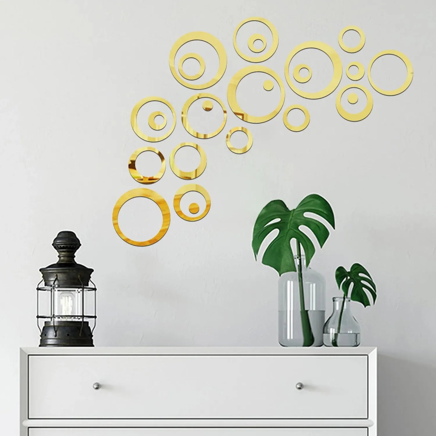 Miroir Décoratif Autocollant Rond