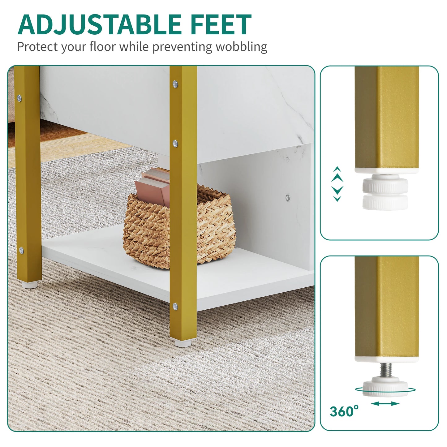 Rangement Table basse  4 en 1