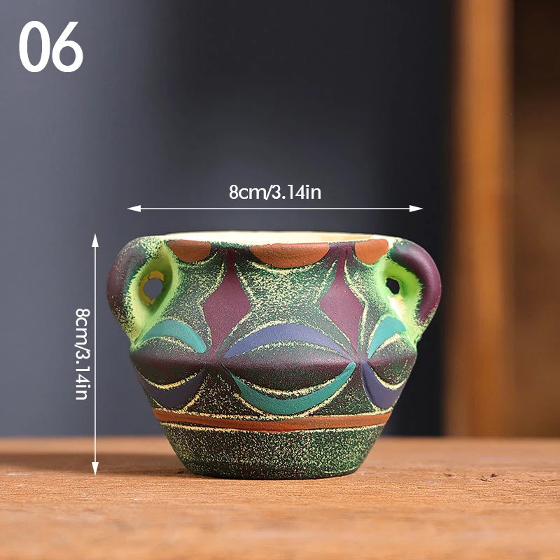 Pot de Fleurs en Céramique Vintage