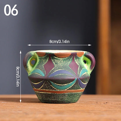 Pot de Fleurs en Céramique Vintage