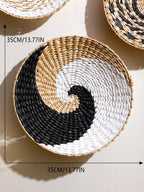 Panier mural en jonc de mer fait main