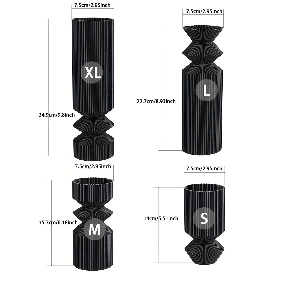 Vase Nordique Noir